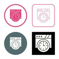 Wall Clock Vector Icon