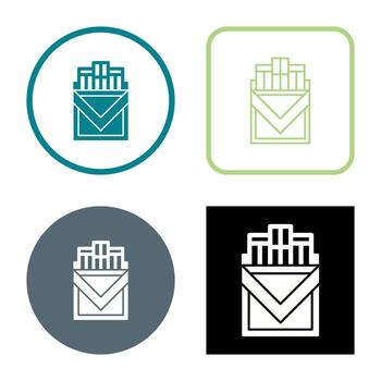 Cigarette Pack Vector Icon