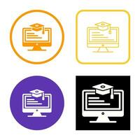 Online Learning Vector Icon