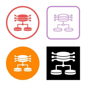 icono de vector de datos estructurados
