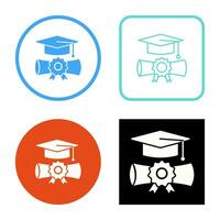 icono de vector de graduación