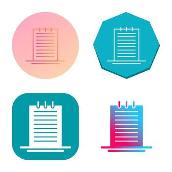 icono de vector de notas