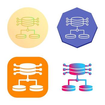 icono de vector de datos estructurados