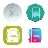 Spring Notebook Vector Icon