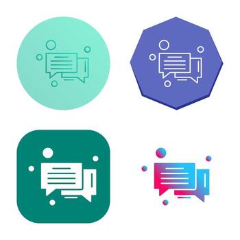 icono de vector de burbuja de mensaje