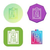 ID Card Vector Icon