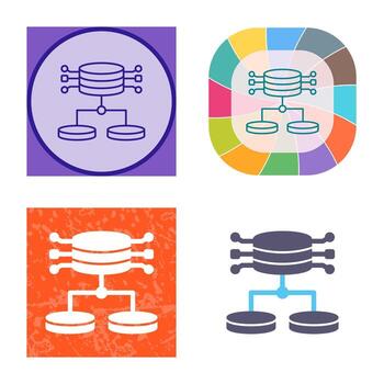 icono de vector de datos estructurados