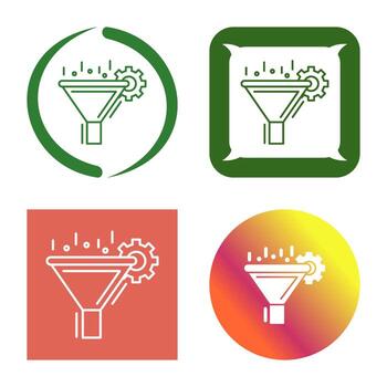 icono de vector de filtrado