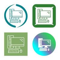 icono de vector de computadora