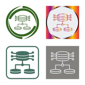 icono de vector de datos estructurados