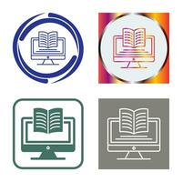 Digital Learning Vector Icon