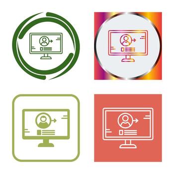 iniciar sesión en icono de vector