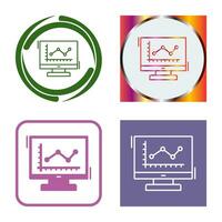 Line Chart Vector Icon