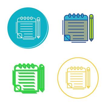 Notepad Vector Icon