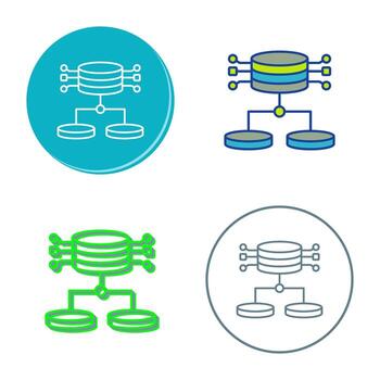 icono de vector de datos estructurados