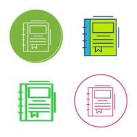 Spring Notebook Vector Icon