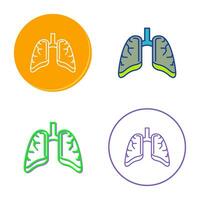 icono de vector de pulmones