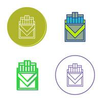 Cigarette Pack Vector Icon