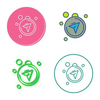 icono de vector de brújula