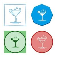 icono de vector de coctel