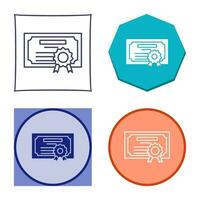 Diploma Vector Icon