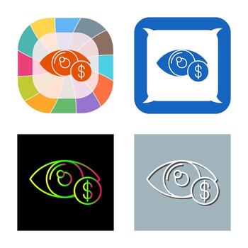 icono de vector de ojo