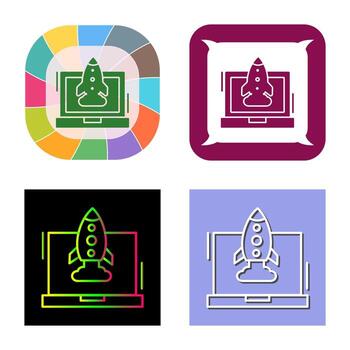 icono de vector de cohete