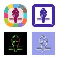 icono de vector de helado