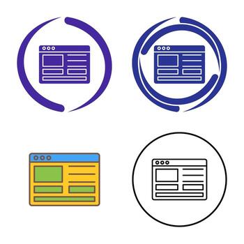 Web Design Vector Icon
