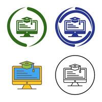 Online Learning Vector Icon