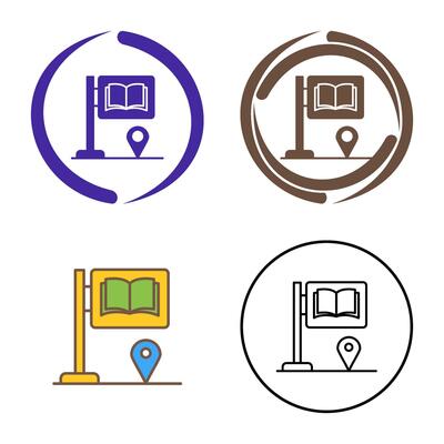 Sign Board Vector Icon