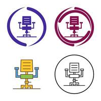 Desk Chair Vector Icon