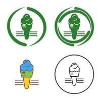 icono de vector de helado