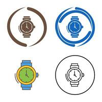 icono de vector de reloj de pulsera