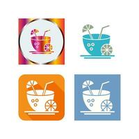 Coconut Drink Vector Icon