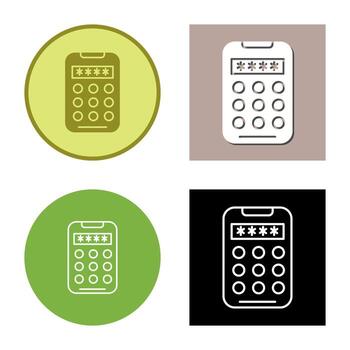 icono de vector de código pin