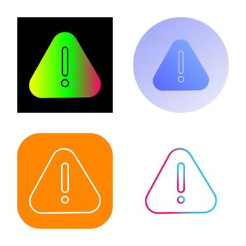 icono de vector de advertencia