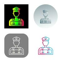 Police Man Vector Icon