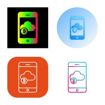 icono de vector de nube