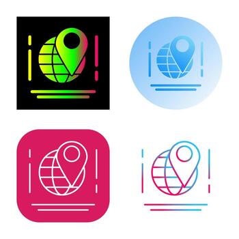 icono de vector de mapa