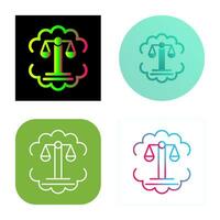 Justice Scale Vector Icon
