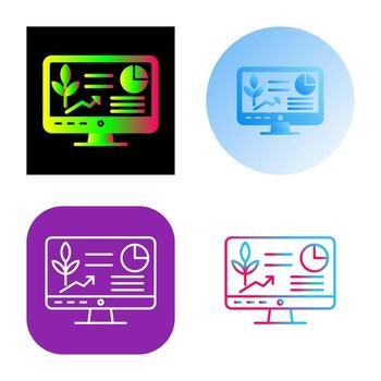 icono de vector de computadora