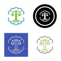 Justice Scale Vector Icon