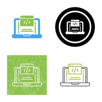 icono de vector de codificación