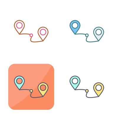 Route Vector Icon