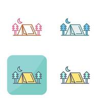 Tent Vector Icon