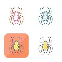 icono de vector de araña