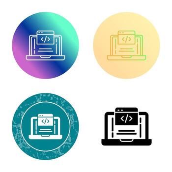 icono de vector de codificación