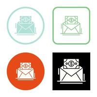 Mail Coin Vector Icon