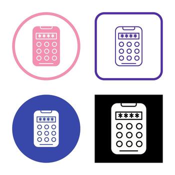 icono de vector de código pin
